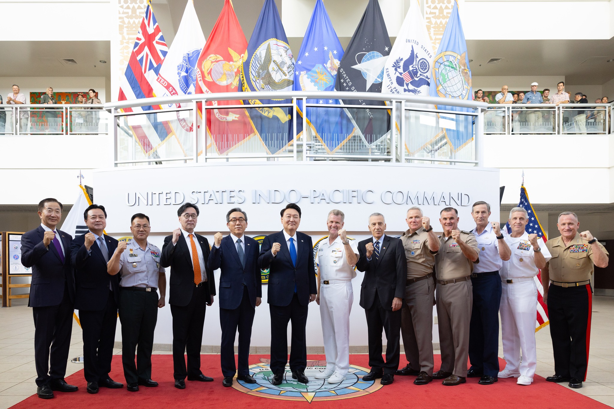 윤석열 대통령, 미국 인도태평양사령부 방문